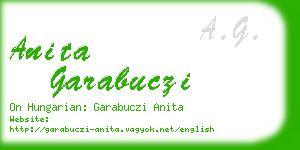 anita garabuczi business card